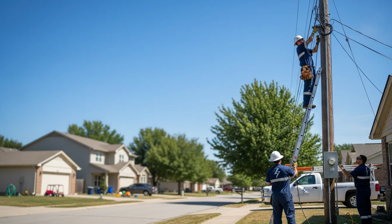 Residential electrician providing installation services in Belden, NE